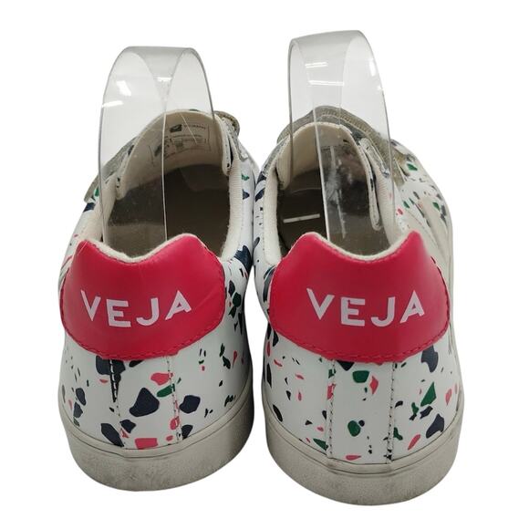 Veja Womens Esplar Leather 3 Lock Sneakers Terrazzo Paint Splatter Size US 8 - Picture 9 of 12